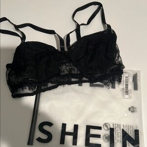 SHEIN Black Lace Bralette ⭐️